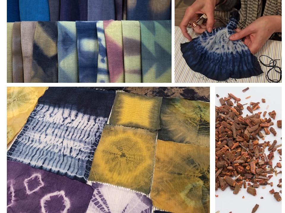 tye-dye augalinis marginimas