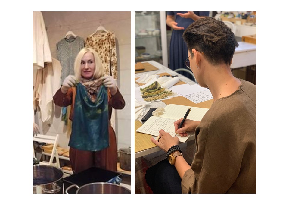 augalinio dažymo mokymai